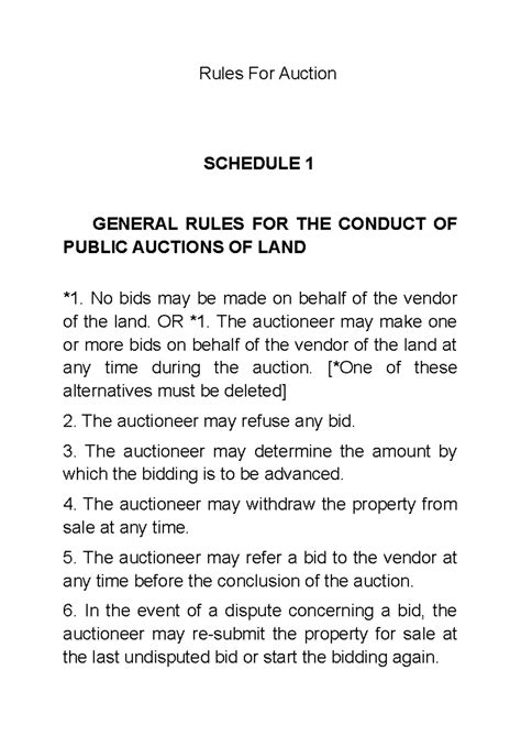 reiv auction rules.